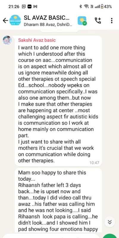 Parents Testimonial