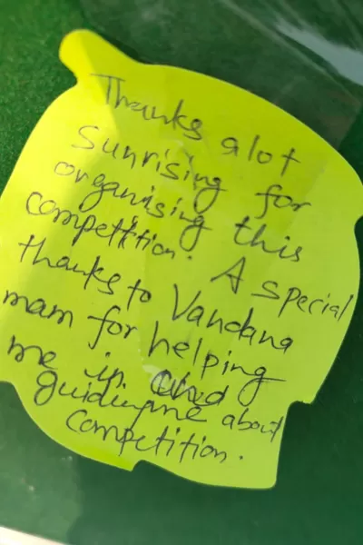 Parents feedback of Annual Sports Meet