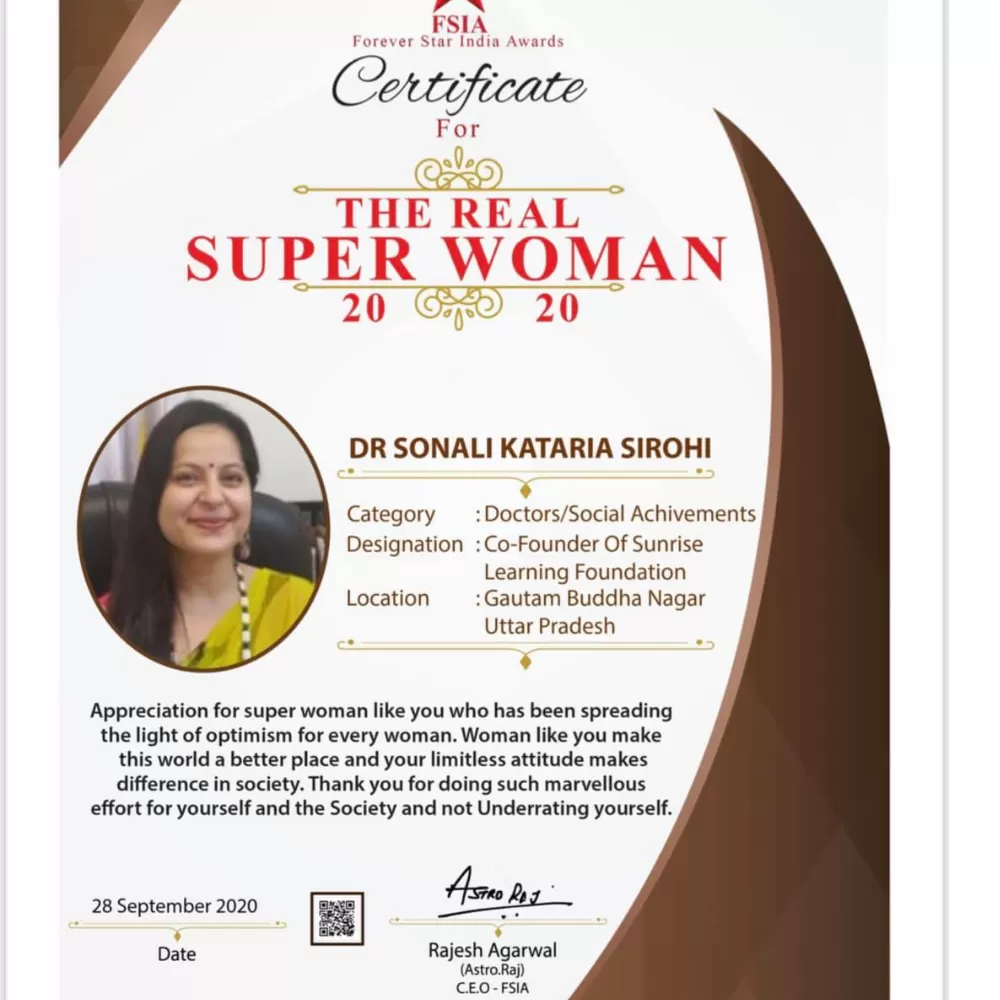 Received Forever Star India Awards (FSIA)