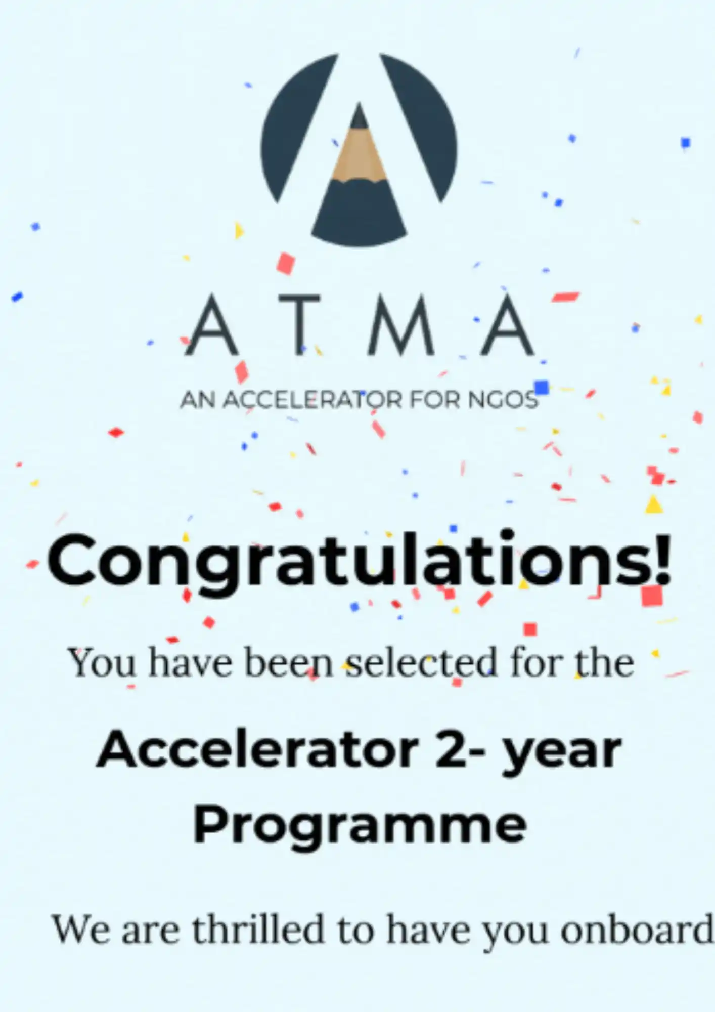 Sunrise Learning at Atma Accelerator Program
